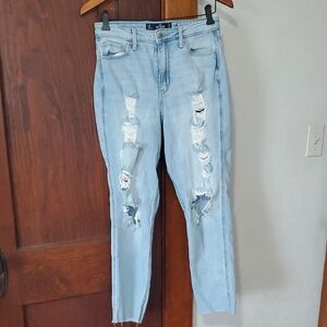 Hollister Blue Straight Leg Jeans with Classic Style